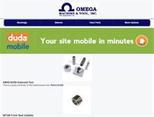 Tablet Screenshot of omegamachine.com